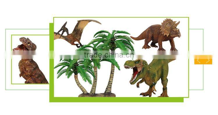 Hot selling small kids playing soft dinosaur toy plastic