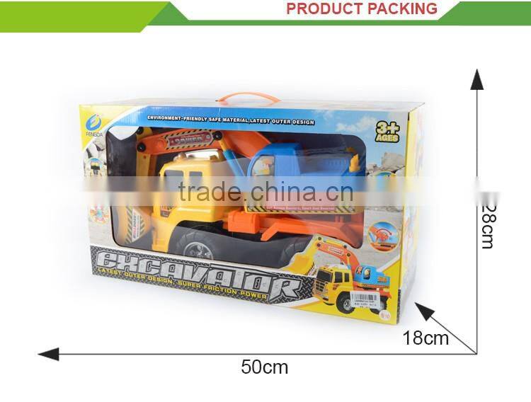 Hot sale high quailty friction car plastic engineering toys