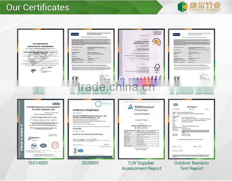 Modern style of 100% Solid Bamboo Currant Leaning Shelf