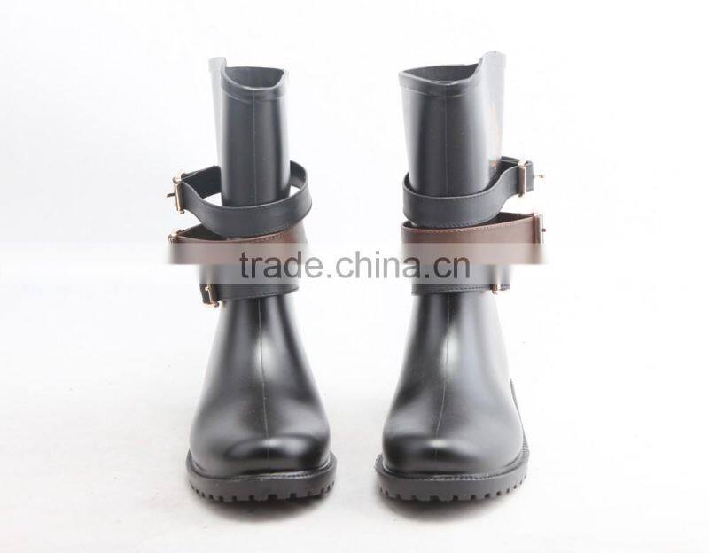 new fashion women wellies pvc rain boots from China