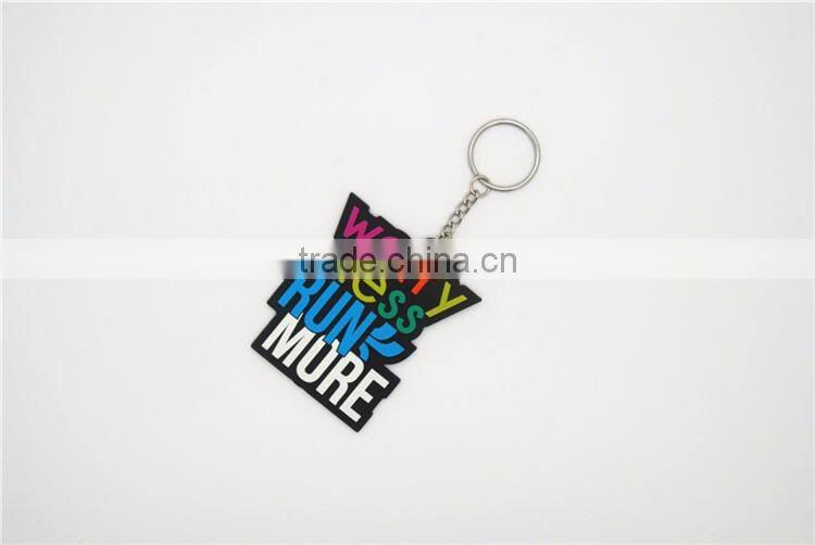 Promotional gifts wholesale silicone GTI 3d pvc rubber keychain