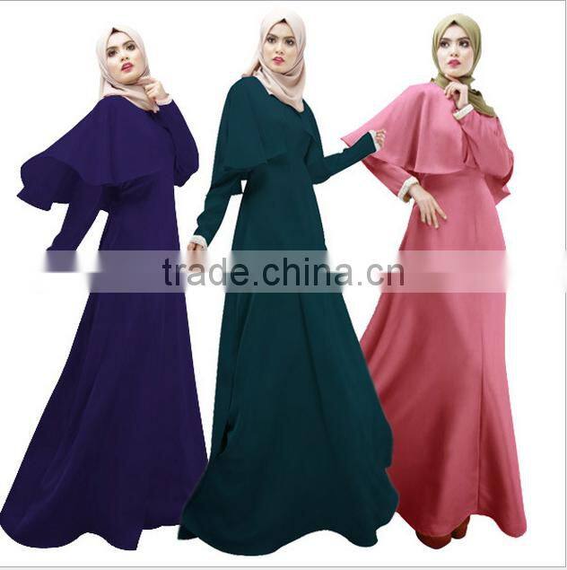 Abaya Islamic Muslim Cocktail Womens Long Sleeve Vintage Long Maxi Dress