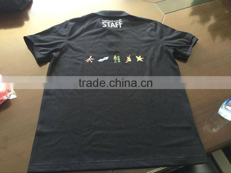 custom cotton student uniform Pique polo shirt for boys and girls