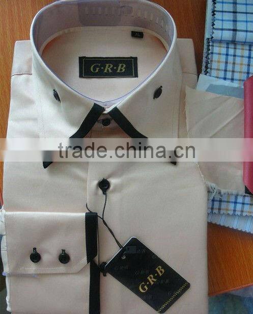Custom Designer Shirts High Collar Shirts,Man White Contrast Shirts