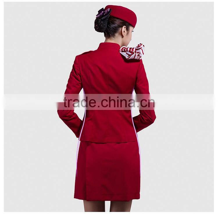 Flight Attendant Hat And Airline Uniforms Sets Pattern