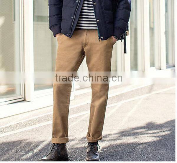 Anti-Shrink and Color Flading Men's Casual Pants/ khaki Trousers