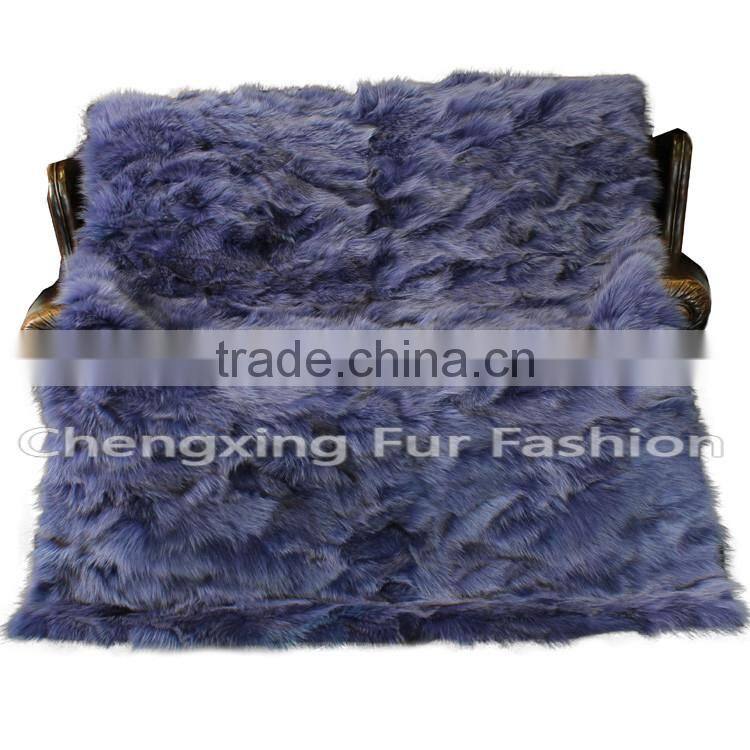 CX-D-117 Blanket Baby/Baby Real Fox Fur Blanket Custom Blanket