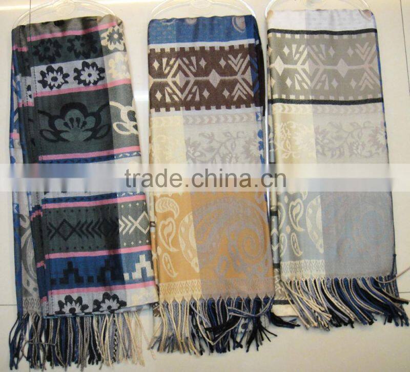 2017Fashion classic top sold China wholesale jacquard paisley flroal geometric rayon scarf