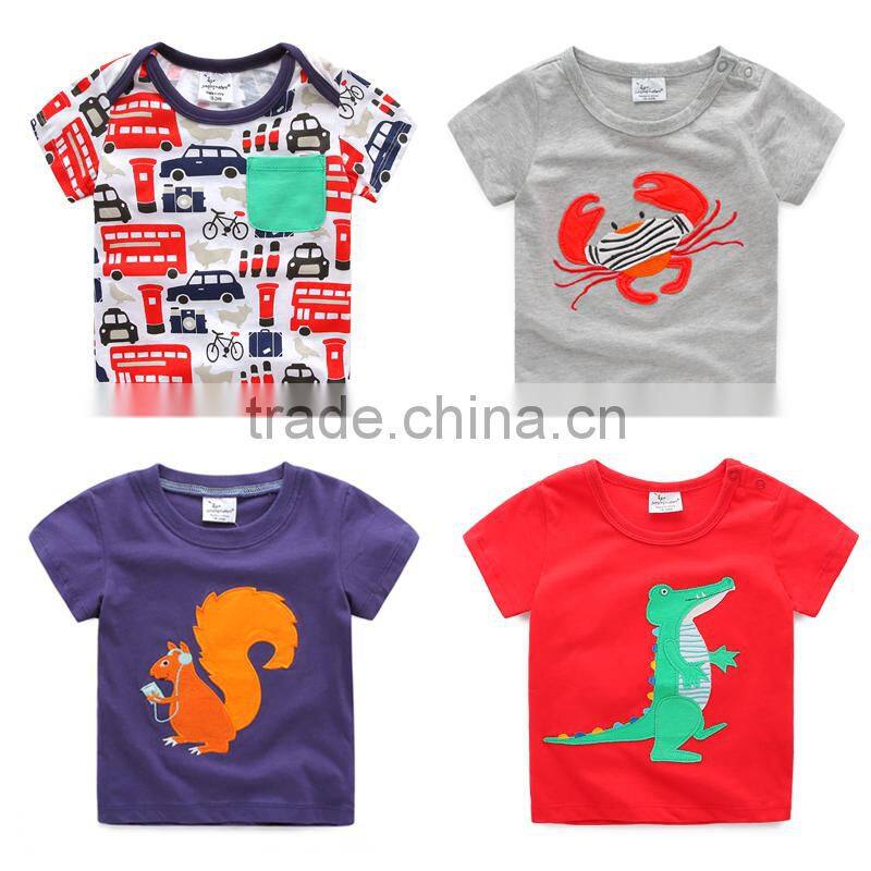 Custom organic cotton soft and thin reactive dye kids t-shirt wholesale