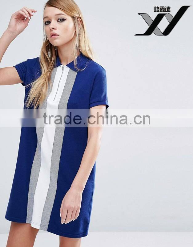 casual polo dress for girl in preppy style