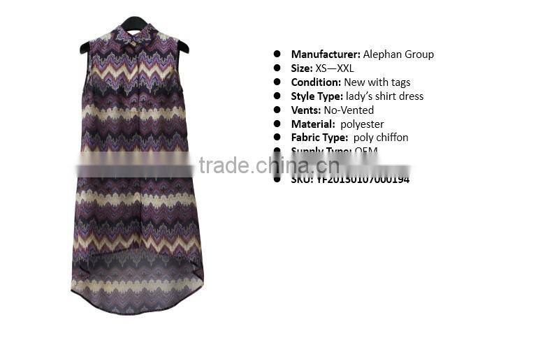 2014-2015 new design lady dress shirt custom made lady dress