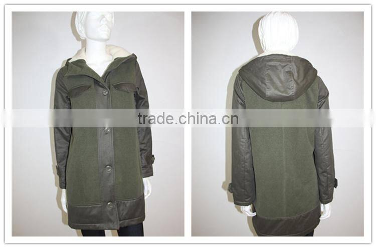 dark green long trench coat for women