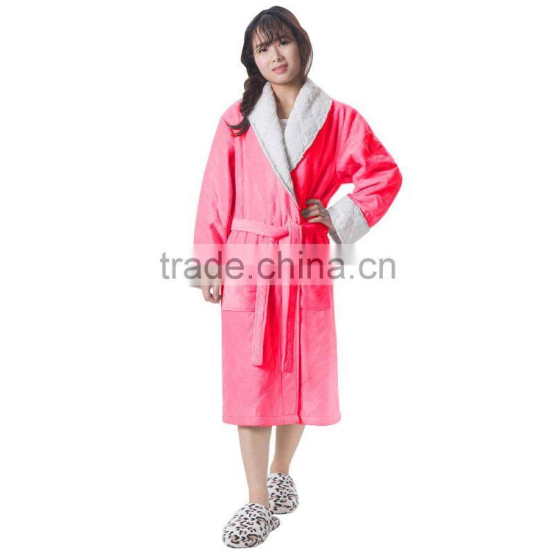 Pretty Girl New Design Coral Fleece Bathrobe