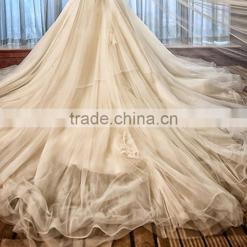 High Quality Heavy Beaded Ball Gown Wedding Dress