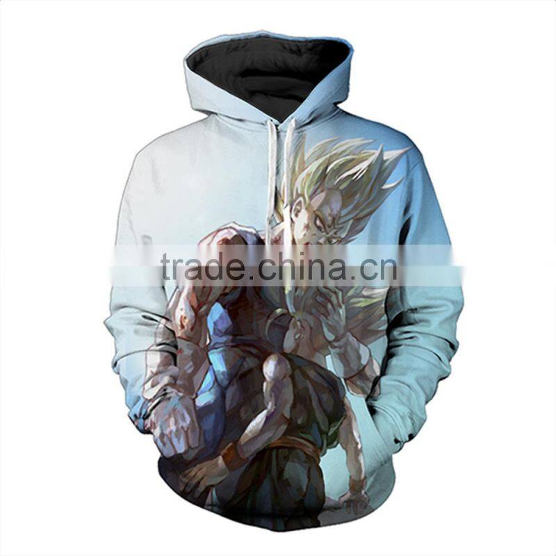 2017 Fashion-Plus Men's Hoodies Long Sleeve Printed 3D Contemplative Man Galaxy Sweatshirt M-6XL plus size