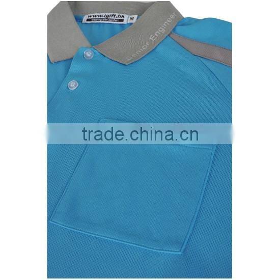 IS09001/BSCI Factory 100% cotton long sleeve reflective work safety polo shirt
