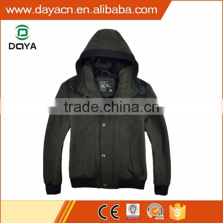 Custom hot sale men's fashion worsted plain coat