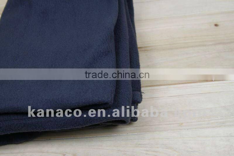 Black Polar Fleece Travel Rug/Blanket(KN-BL-39)