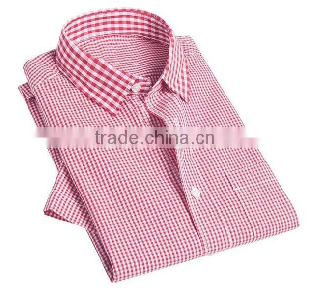 Body fit t shirts for men fancy plaid fabric t shirts for men t-shirt