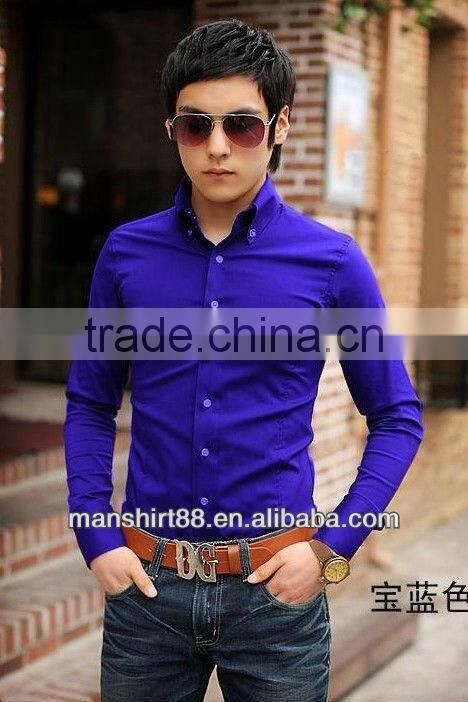 High quality Slim fit 100%Cotton Casual shirt for men with wendsor collar