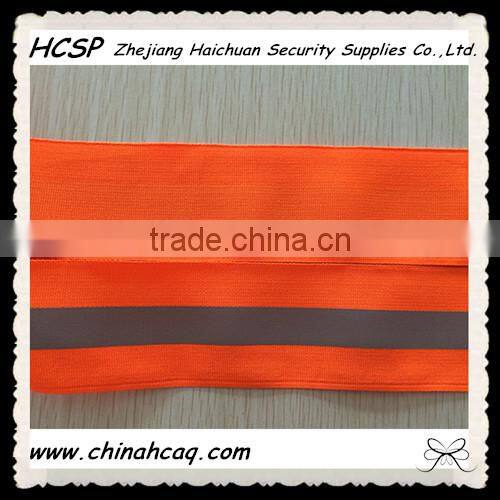 Custom Polyester Knitted Elastic Band, Reflective WebbingTape,Reflective Waved Webbing for Safety Garment
