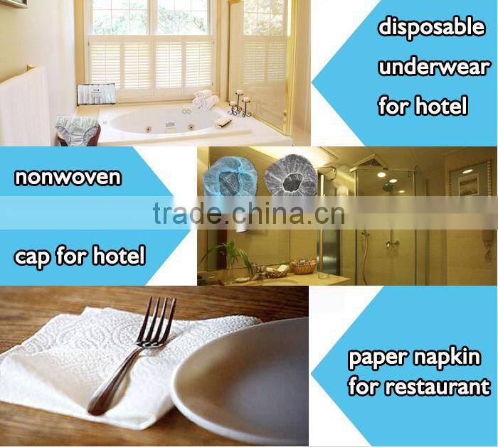 Three layers embossed non-woven fabrics