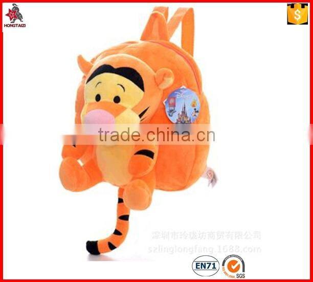 high quality plush tiger backpack for kids