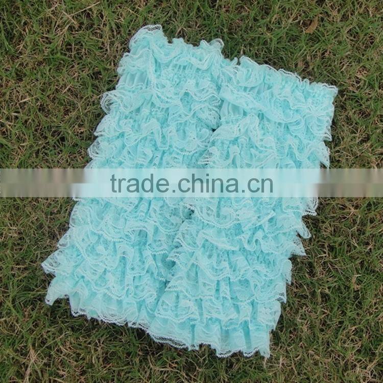 Fashion dance lace ruffle multiple layers socks colorful knit baby legs leg warmers