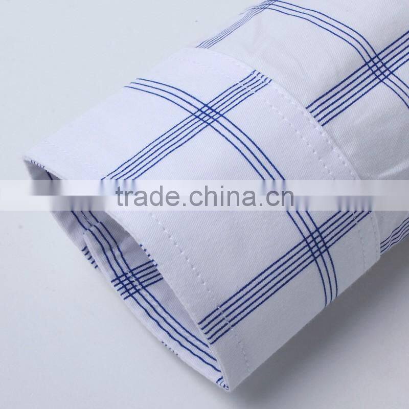 Men plaid long sleeve shirt