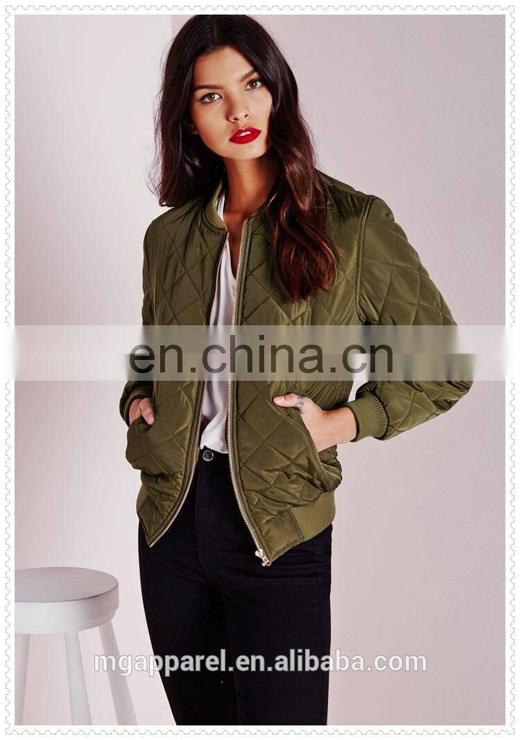 China wholesale outdoor clothes women quilted casual jacket in alibaba