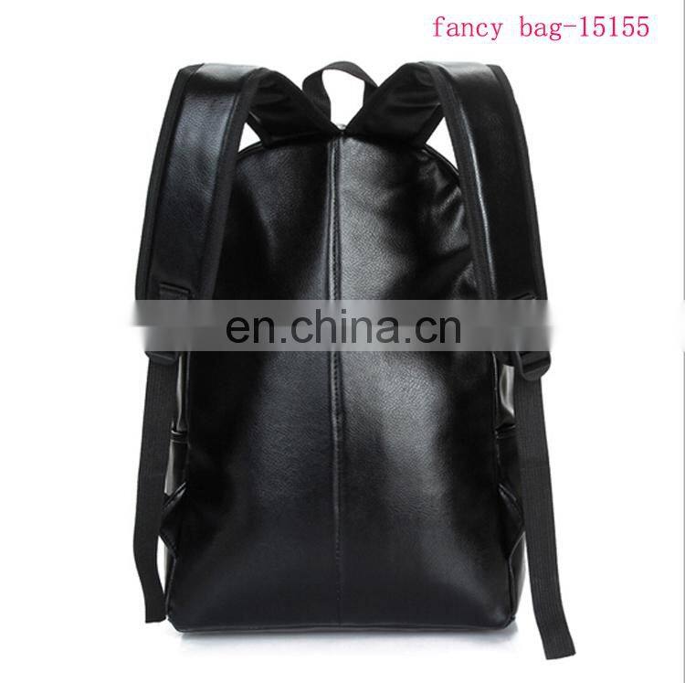 England style large storage pu travel backpack