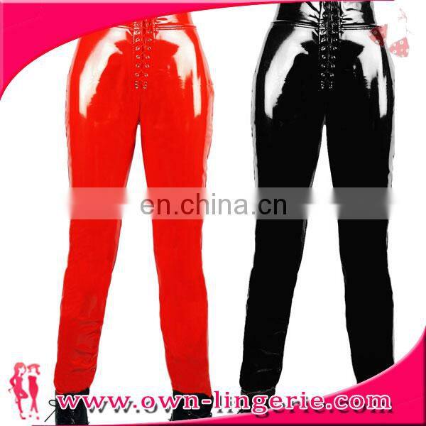 high waist faux leather legging sexy pvc legging leather legging