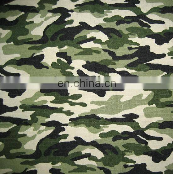 cotton camouflage fabric cvc army printed fabric water-resistant