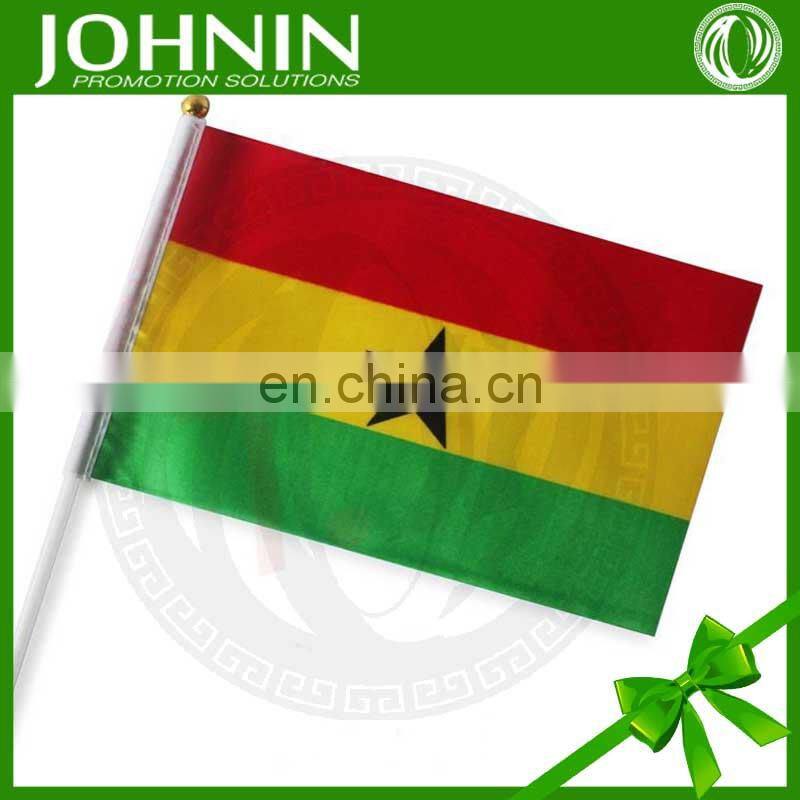 hot sale 100% polyester hanging plastic flag sticks