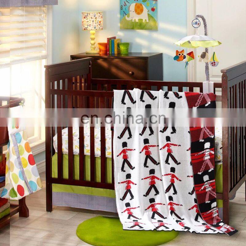 Elinfant Cotton Baby Blanket Soft Knitted Blanket for Kids Breathable Infant Crib Cover