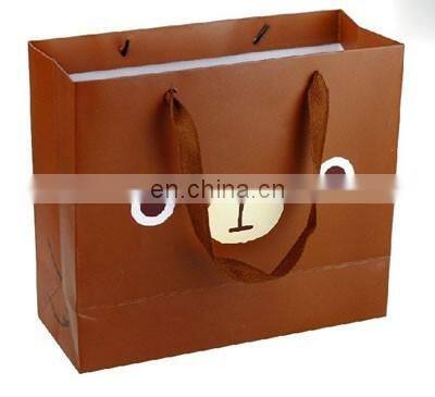 25*40*10 color printed art paper bag with handle,shopping bag for clothes promotion