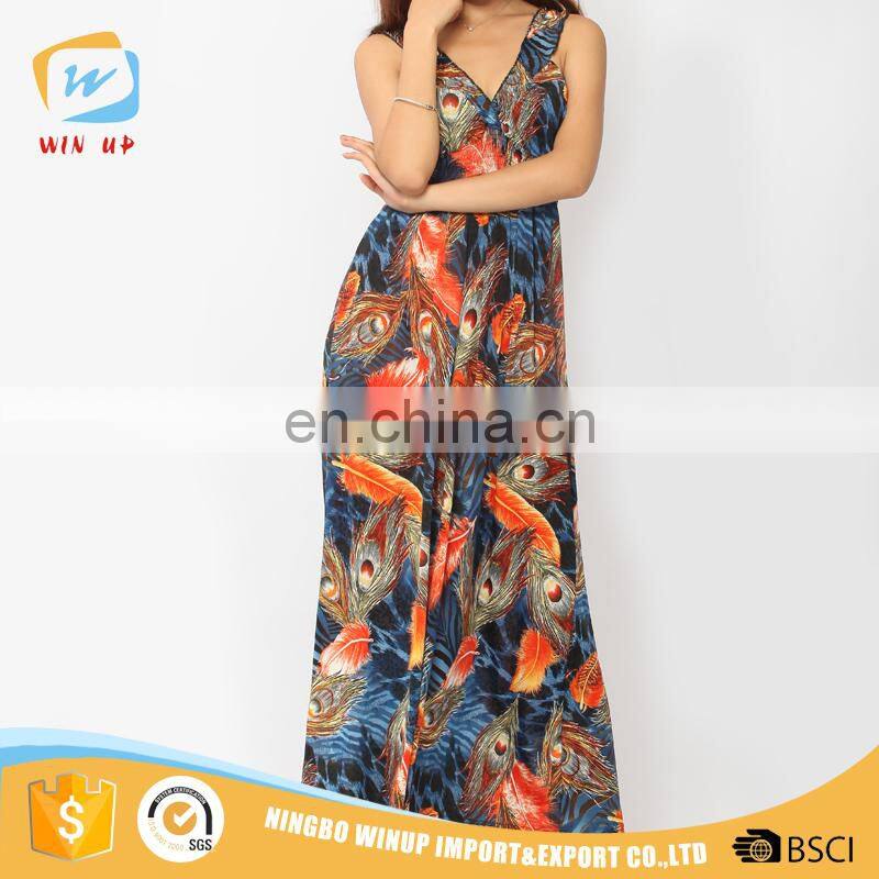 Ladies Beautiful Latest Dress Designs Flower Girls Maxi Dress