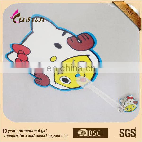 Cute anmial PP fan hand fan for gift