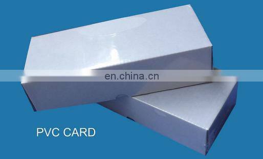 alibaba factory clear credit card size ID white blank plastic pvc cards