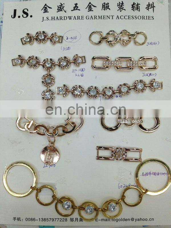 Fashion clothing metal label accesories sew on or pin on or nail on clothing bags or shoes