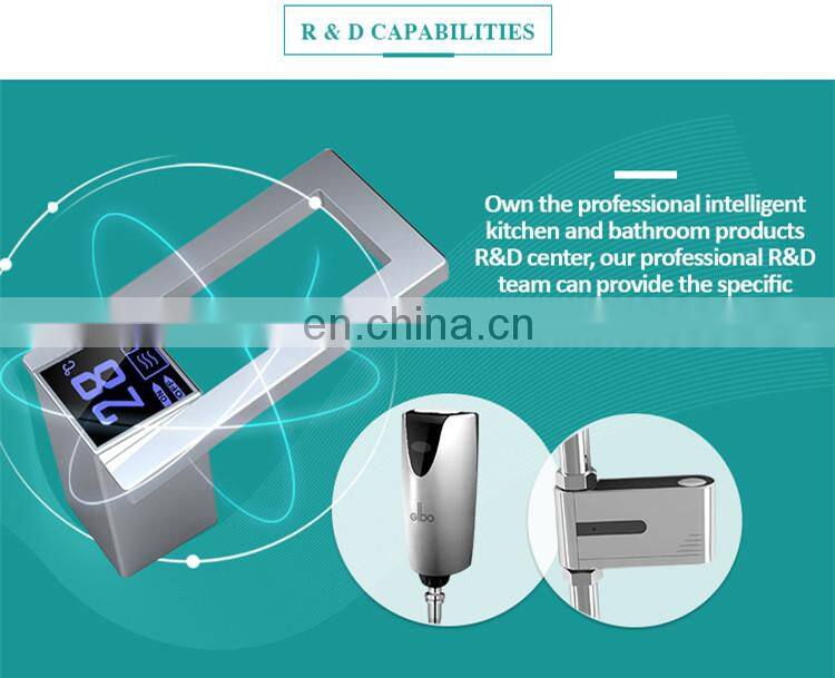 Single handle pull out brass automatic pre rinse kitchen faucet