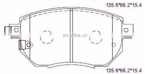 Auto Chassis Parts Ceramic Brake Pad Hi Q Brake Pad 41060-CG00J