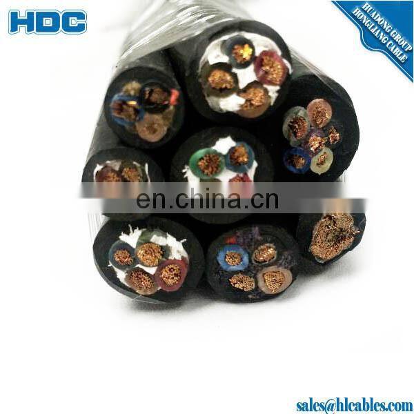 Rubber cable BASKET HEAVY FLEX SPREADER CONTROL CABLE 300/500V 3GRDGOU 36/42/48/54C 2.5mm for gravity fed collector