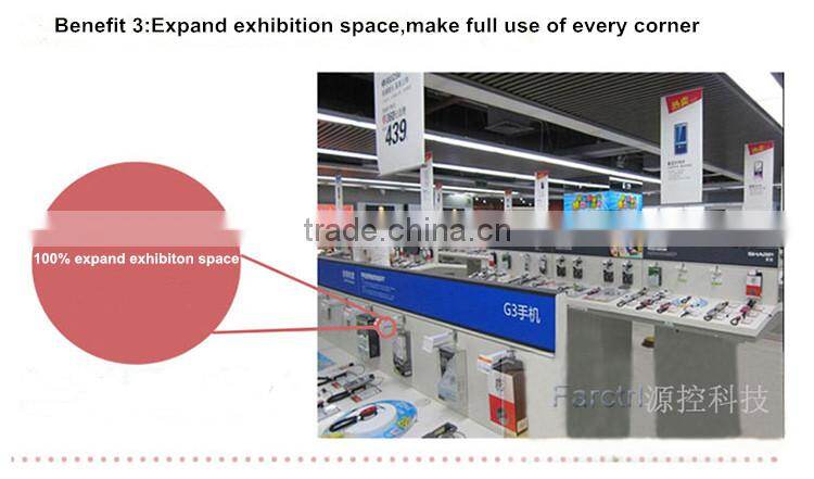 100% secure 6 USB Ports Mobile Phones Display With Disconnect Alarm