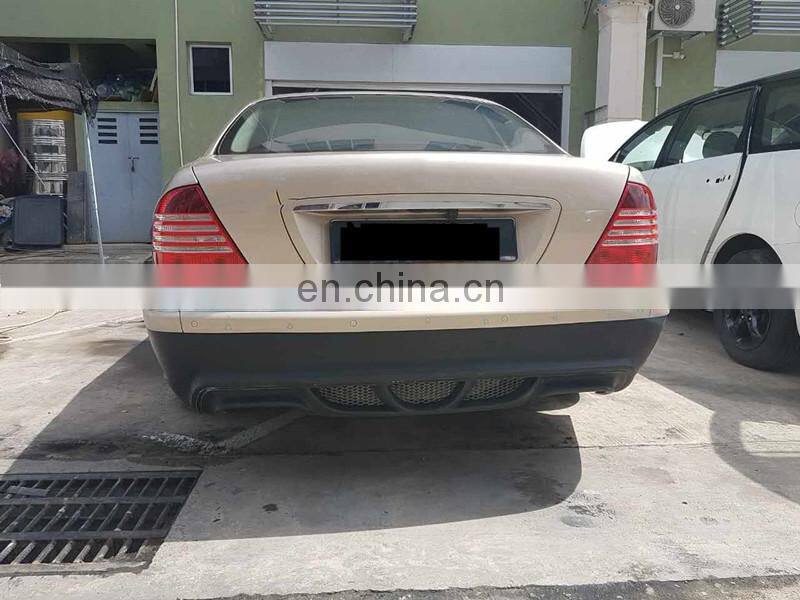 s-class w220 body kit with front bumper fender ducts side skirts and rear bumper fit for 2003 2004 2005 2006 WD autoparts for