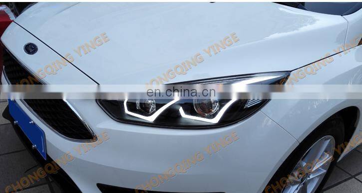 DRL Strip Projector Lens head lamp light for Ford 2015-2017