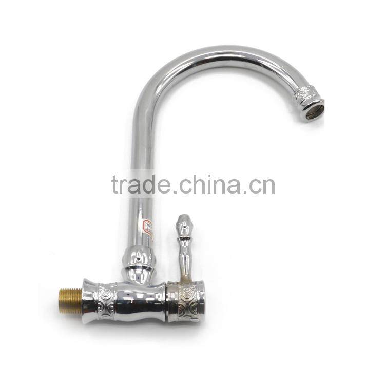 Factory saler zinc kitchen sink wall in kitchen faucet