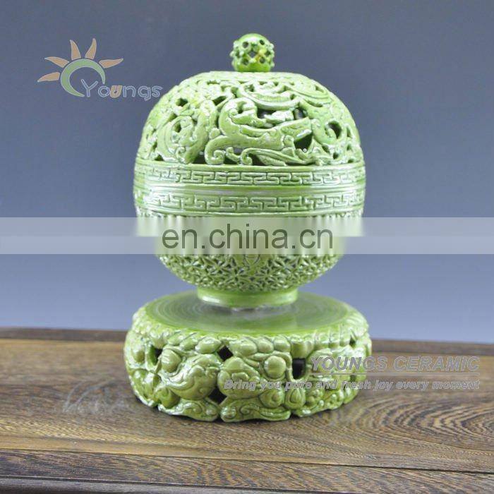Antique porcelain perfume censer for home decoration
