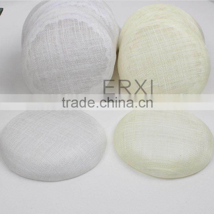 White Fascinator Headpieces Hat Base Sinamay 25cm