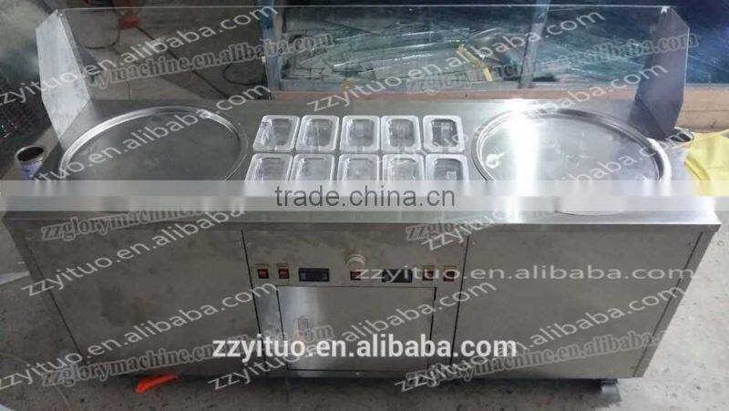 Easy clean and maintain ice pan ice cream thailand